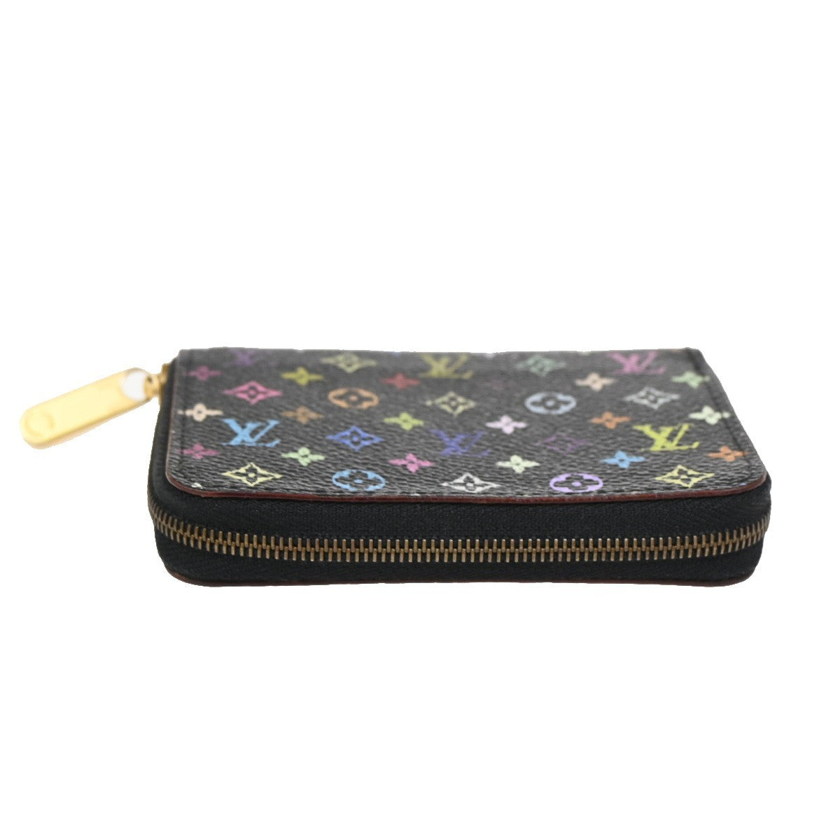 Louis Vuitton Porte-Monnaie Zippy Wallet Monogram Multicolor, BLACK, CANVAS, Wallets