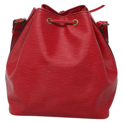 Louis Vuitton Bicolor Petit Noe Handbag Epi Leather, RED, LEATHER, Shoulder bag