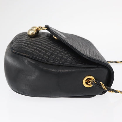 Bally Vintage Shoulder Bag Leather, BLACK, LEATHER, Shoulder bag