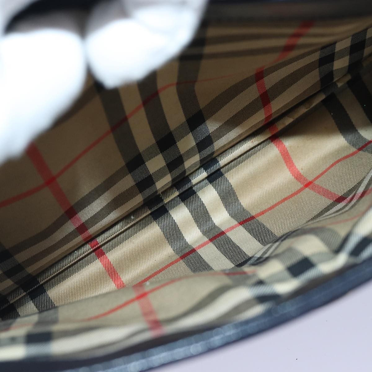 Burberry Vintage Shoulder Bag Nylon, NAVY, NYLON, Shoulder bag