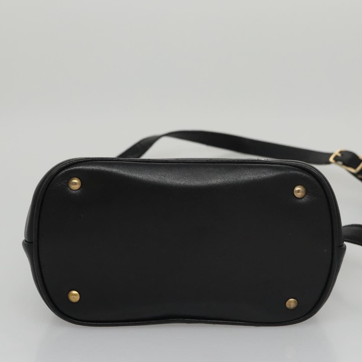 Celine Shoulder Bag Leather, BLACK, LEATHER, Shoulder bag
