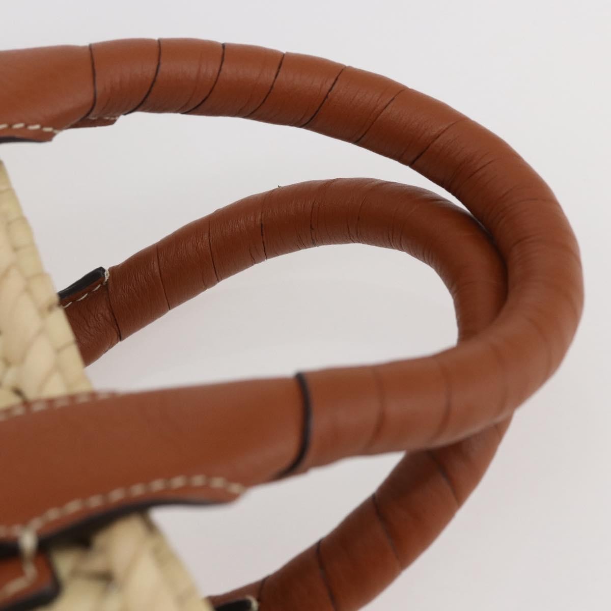 Chloe Marcie Tote RAFFIA, BEIGE, WOOD, Tote bag