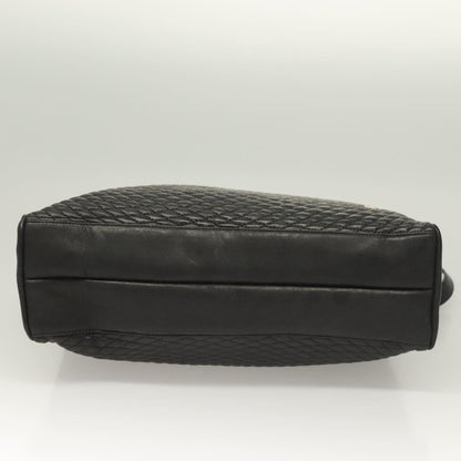 Bally Vintage Tote Bag Quilted Leather, BLACK, LEATHER, Tote bag