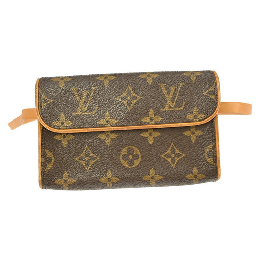 Louis Vuitton Florentine Waist Bag Monogram Canvas, BROWN, CANVAS, Clutche & pouche