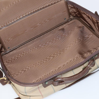 Burberry Nova check boston bag Canvas, BEIGE, CANVAS, Travel bag