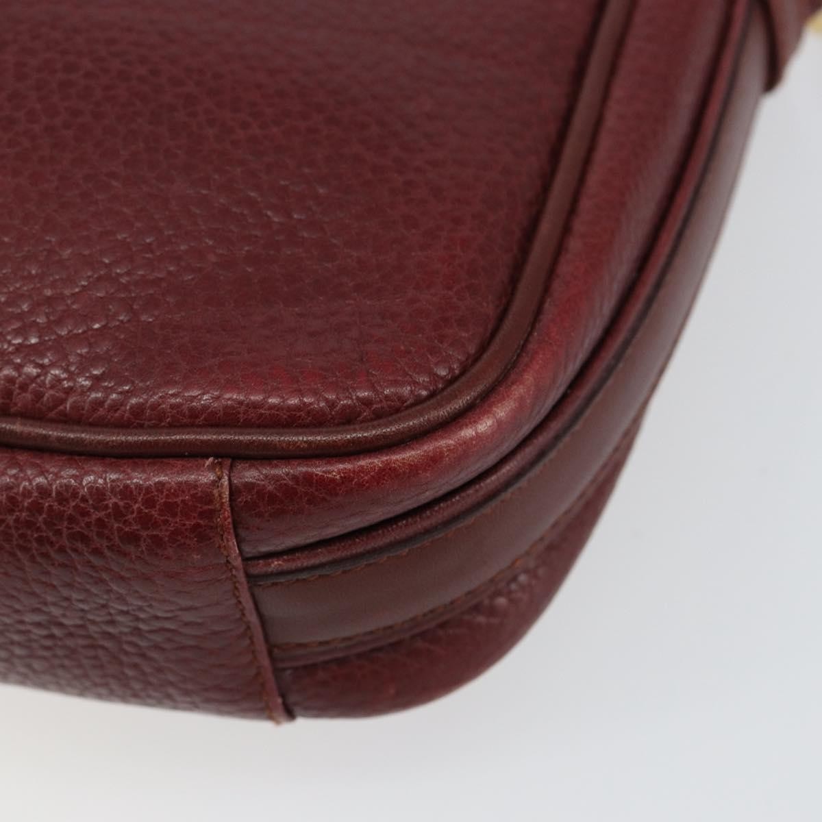 cartier Tasseled Must de Cartier Crossbody Bag Leather, BURGUNDY, LEATHER, Shoulder bag