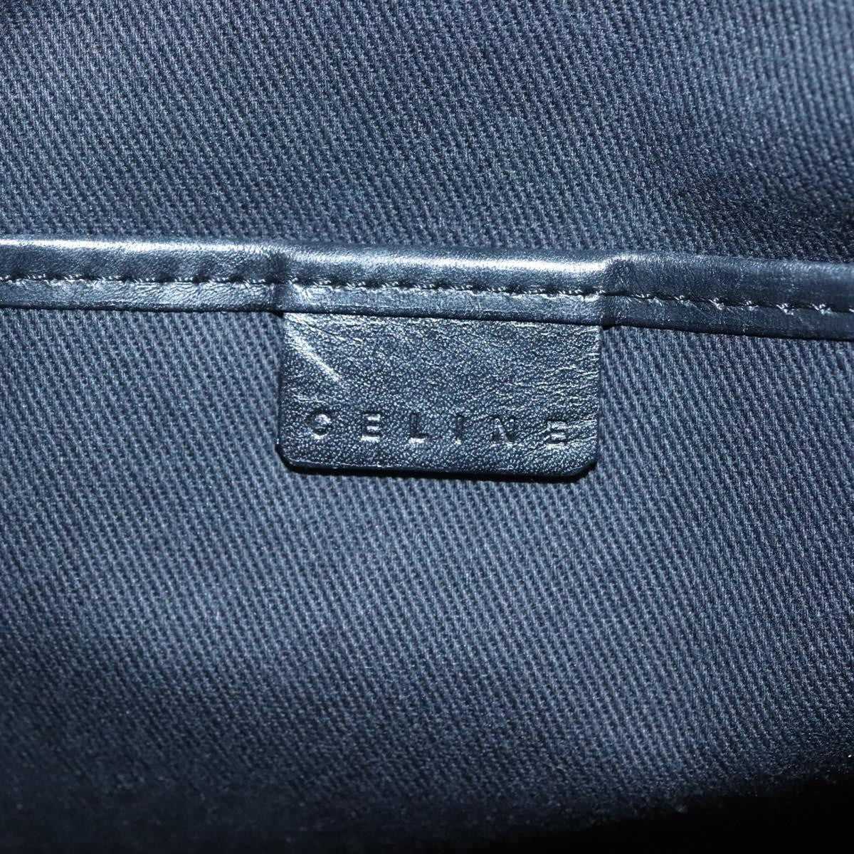 Celine Macadam Handbag Macadam with leather, BLACK, CANVAS, Handbag