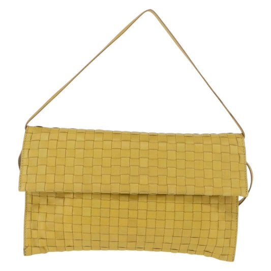 Bottega Veneta Intrecciato Leather, YELLOW, LEATHER, Shoulder bag