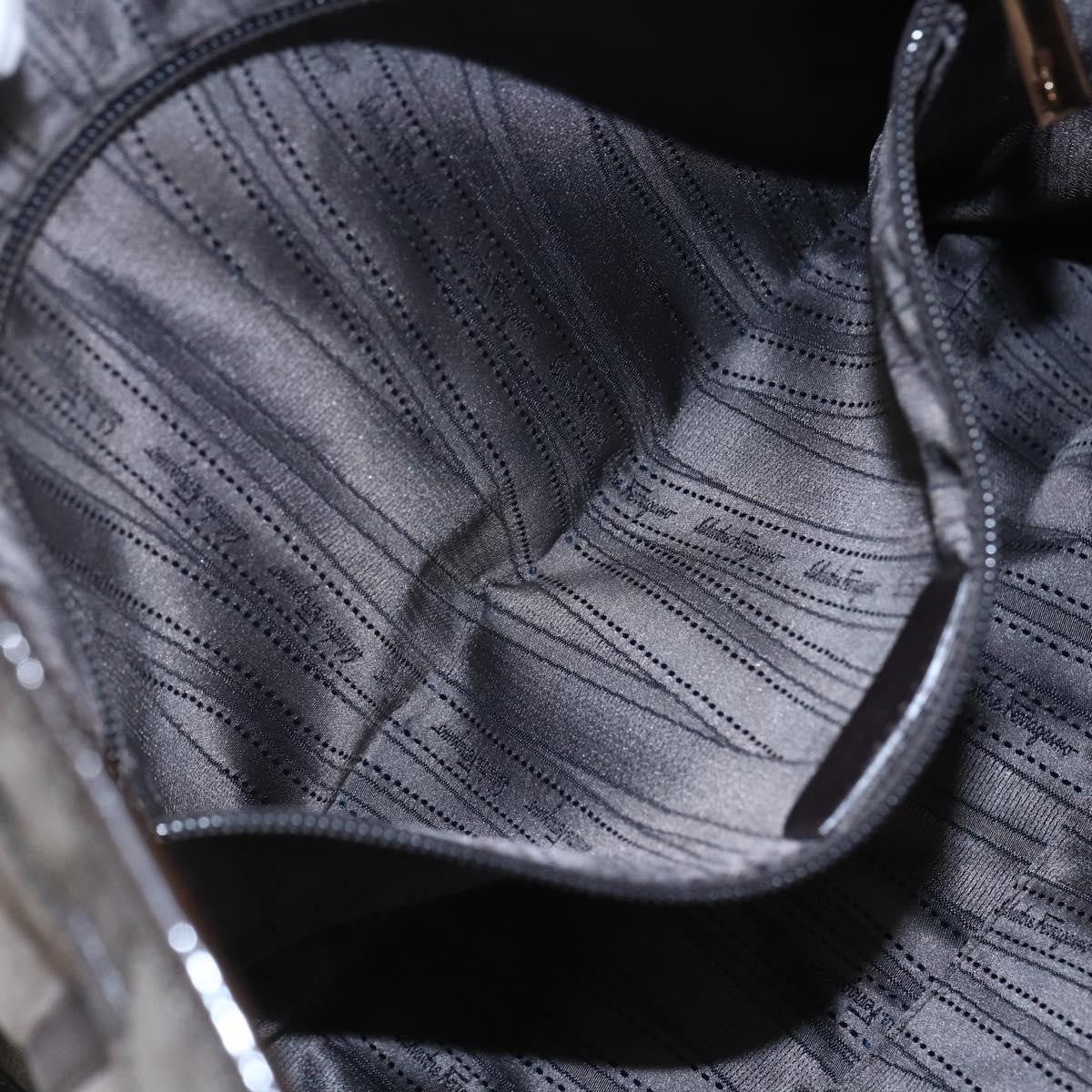 Salvatore Ferragamo Vala Shoulder Bag Suede, BROWN, SUEDE, Shoulder bag