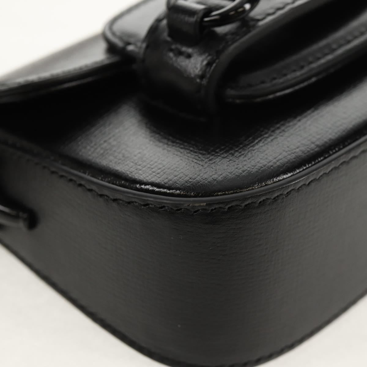 Gucci Vintage Horsebit Shoulder bag Leather, BLACK, LEATHER, Shoulder bag