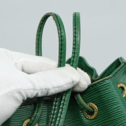 Louis Vuitton Petit Noe Handbag Epi Leather, GREEN, LEATHER, Shoulder bag