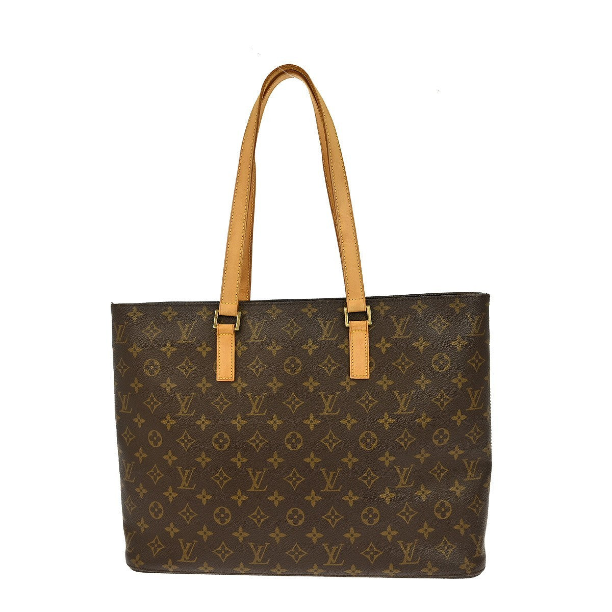 Louis Vuitton Luco Handbag Monogram Canvas, BROWN, CANVAS, Tote bag