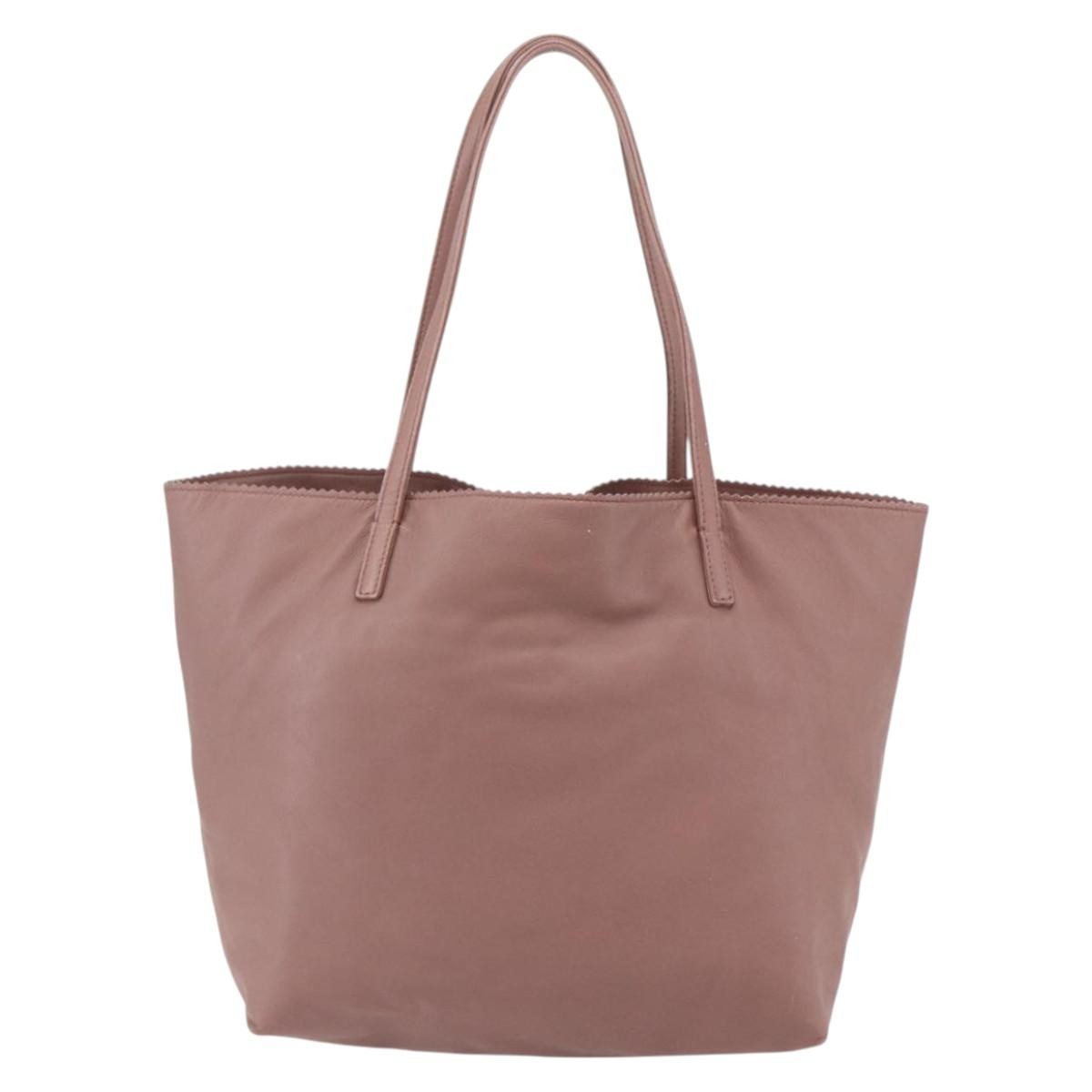 Loewe Vintage Anagram Tote Leather, PINK, LEATHER, Tote bag