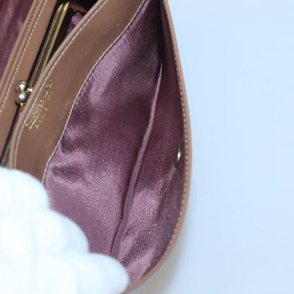 Christian Dior Vintage Honeycomb Flap Wallet Coated Canvas, BEIGE, CANVAS, Wallets