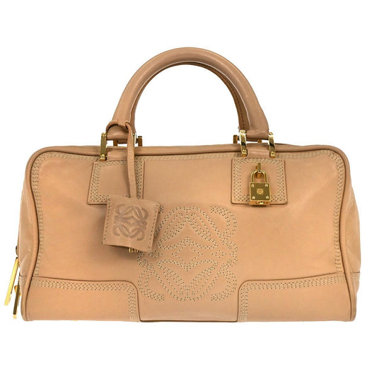 Loewe Amazona Bag Leather, BEIGE, LEATHER, Handbag