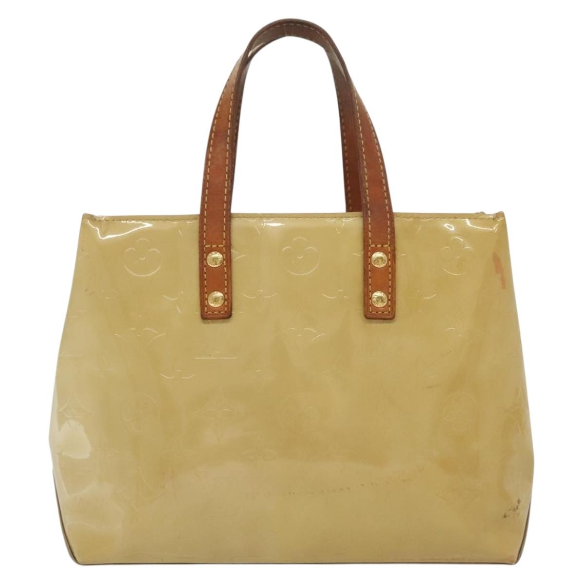 Louis Vuitton Reade Handbag Monogram Vernis, BEIGE, PATENT_LEATHER, Handbag