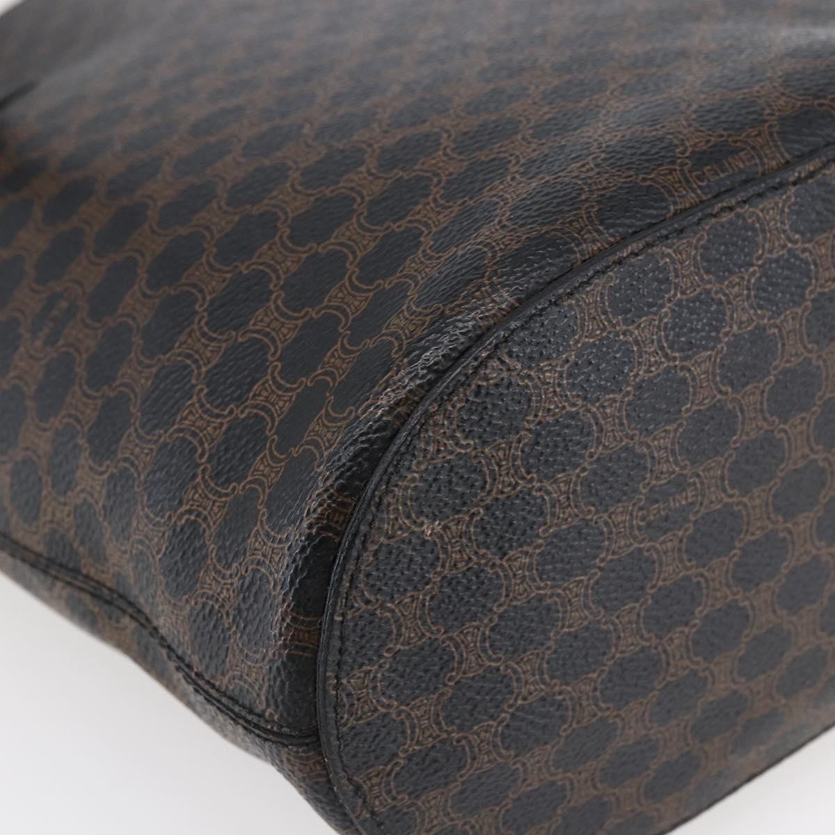 Celine Vintage Macadam Tote bag Canvas, BROWN, CANVAS, Tote bag