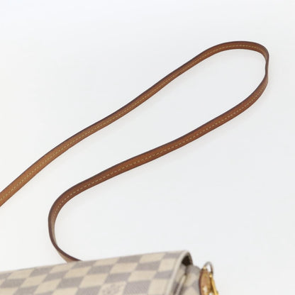Louis Vuitton Favorite Handbag Damier, WHITE, CANVAS, Clutche & pouche
