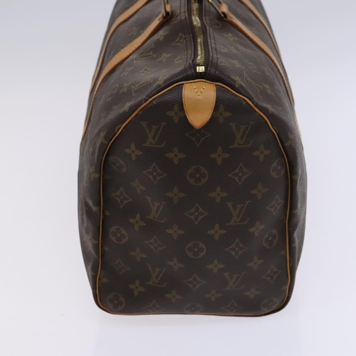 Louis Vuitton Keepall Bag Monogram Canvas, BROWN, CANVAS, Travel bag