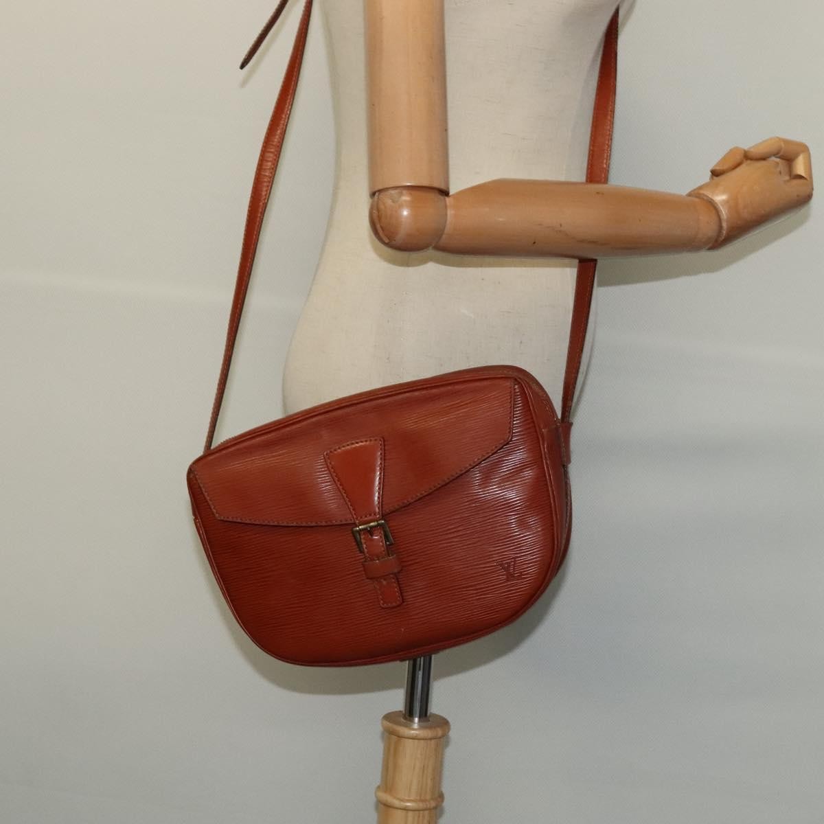 Louis Vuitton Jeune Fille Handbag Epi Leather, BROWN, LEATHER, Shoulder bag