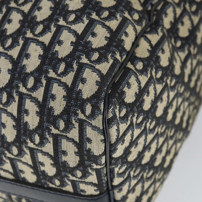 Christian Dior Vintage Trotter Boston Bag Canvas, NAVY, CANVAS, Travel bag