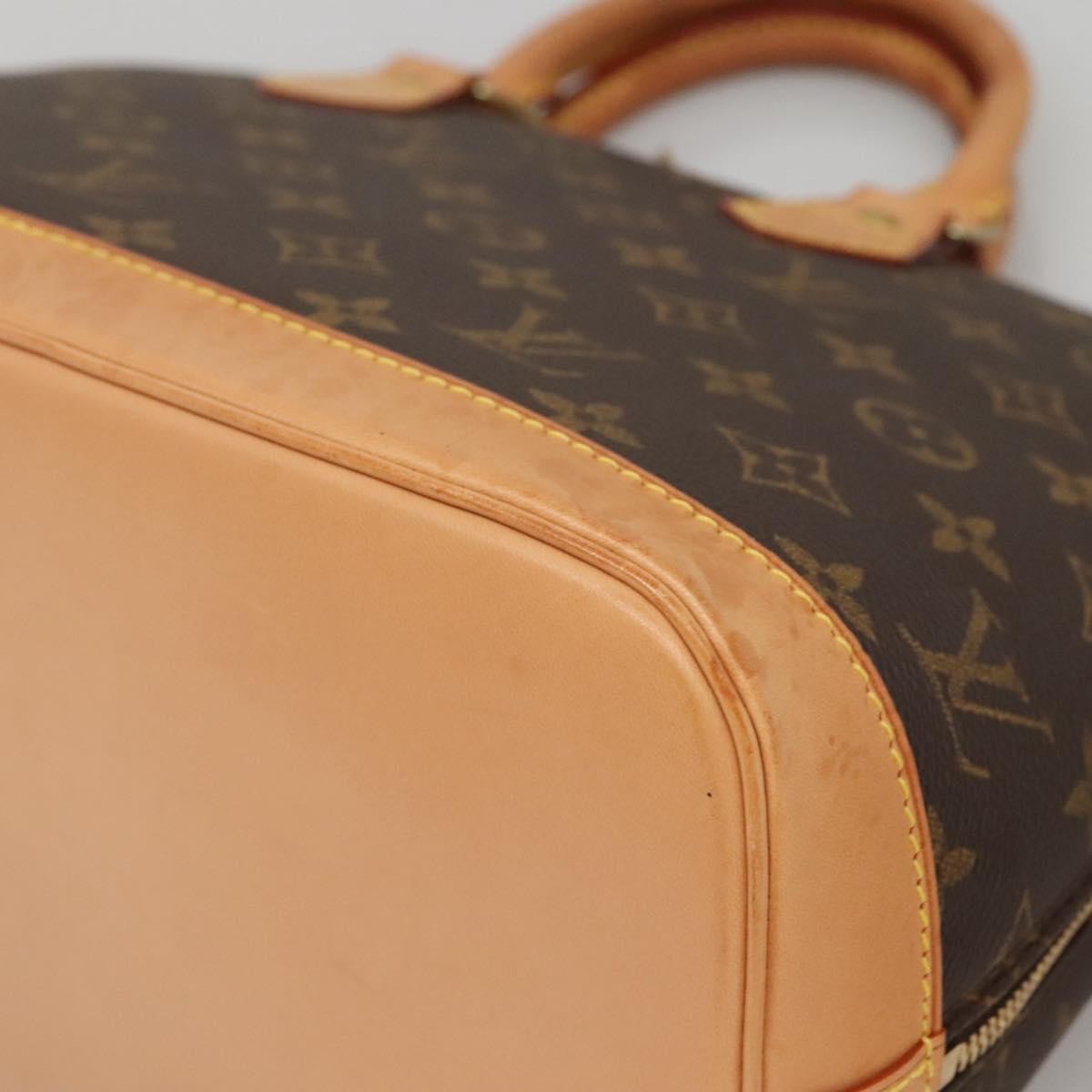 Louis Vuitton Alma Handbag Monogram Canvas, BROWN, CANVAS, Handbag