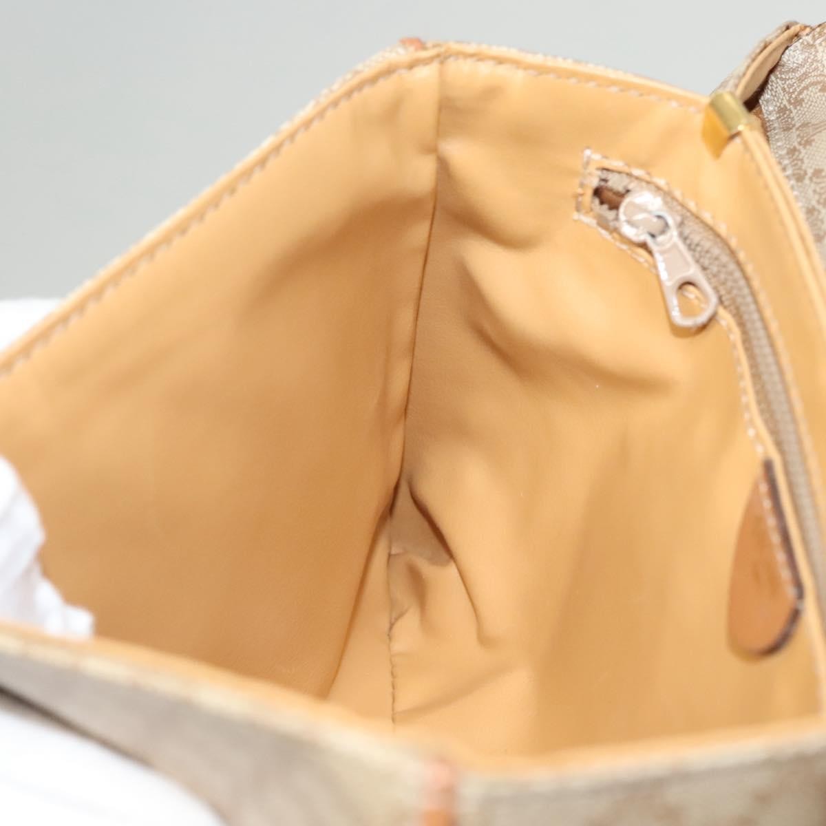 Celine Vintage Macadam Shoulder Bag Canvas, BEIGE, CANVAS, Shoulder bag