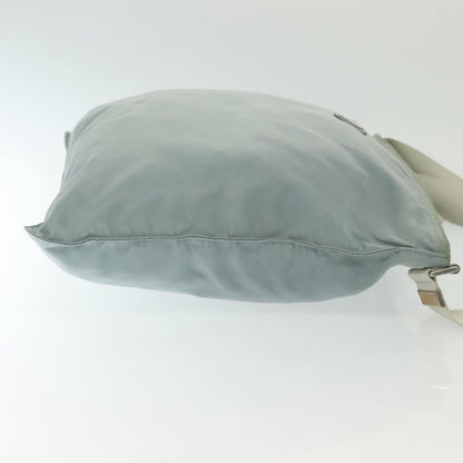 Prada Flat Messenger Bag Tessuto, BLUE, NYLON, Shoulder bag