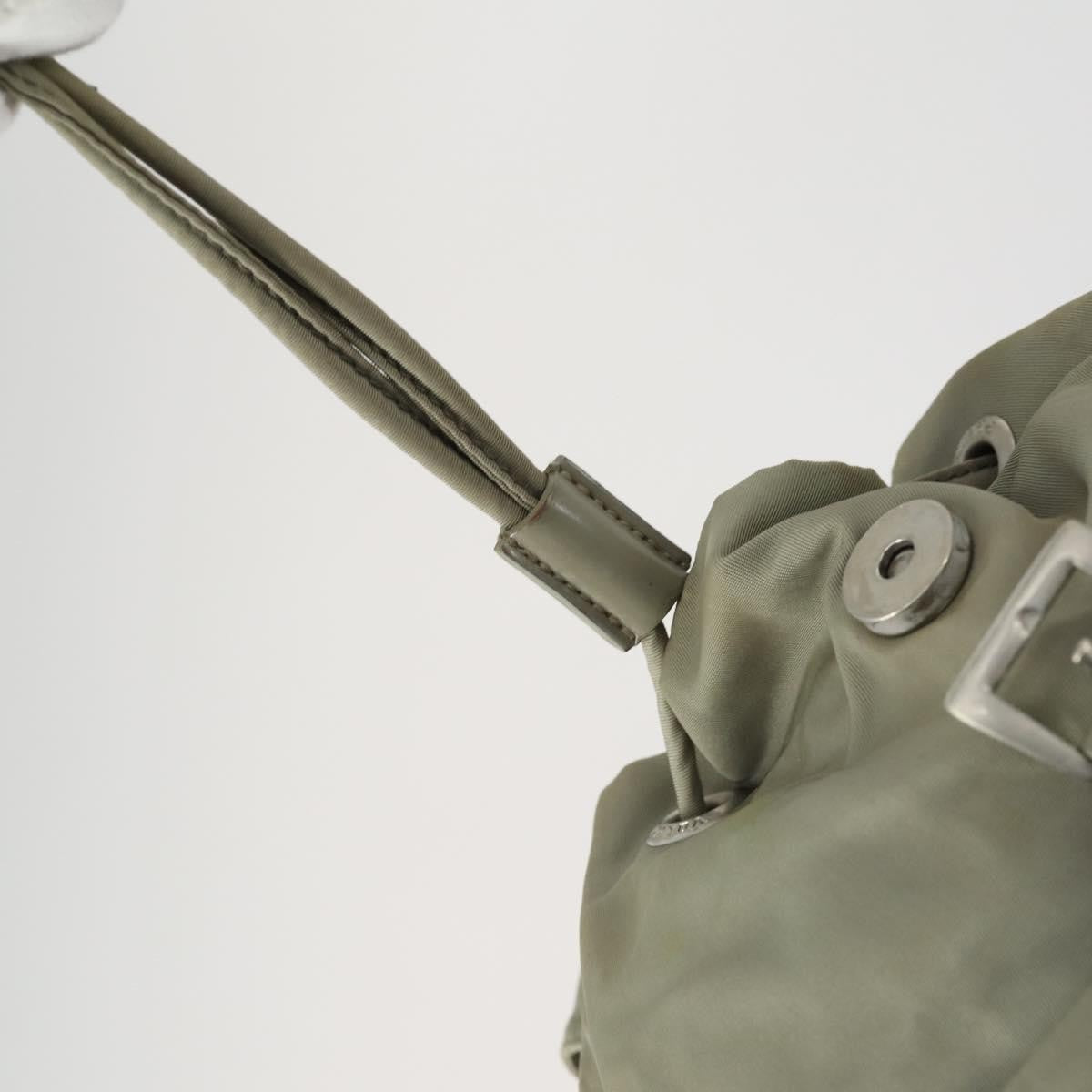 Prada Double Front Pocket Backpack Tessuto, BEIGE, NYLON, Backpack