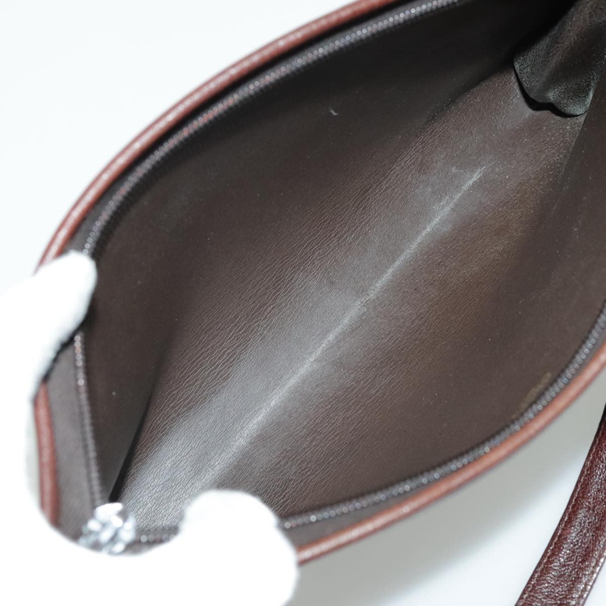 Christian Dior CD Shoulder bag Leather, BROWN, LEATHER, Shoulder bag