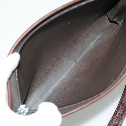 Christian Dior CD Shoulder bag Leather, BROWN, LEATHER, Shoulder bag