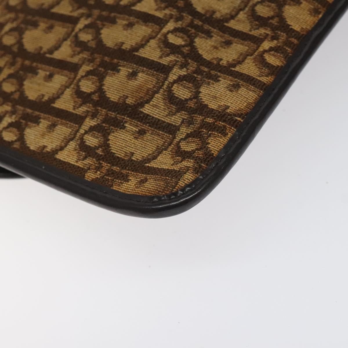 Christian Dior Vintage Trotter Shoulder Bag Canvas, BROWN, CANVAS, Shoulder bag