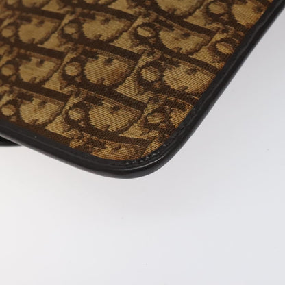 Christian Dior Vintage Trotter Shoulder Bag Canvas, BROWN, CANVAS, Shoulder bag