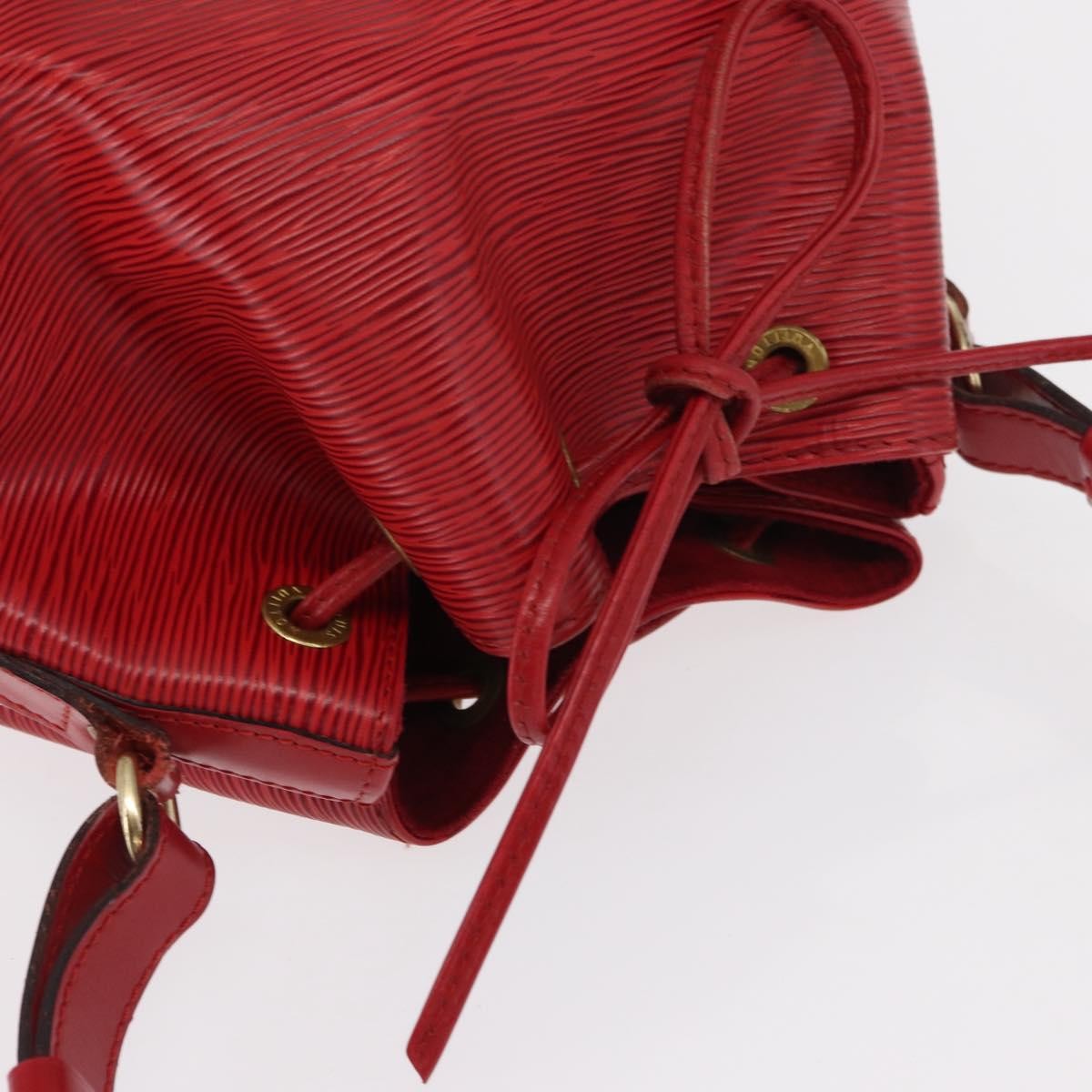Louis Vuitton Petit Noe NM Handbag Epi Leather, RED, LEATHER, Shoulder bag