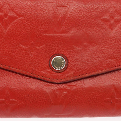 Louis Vuitton Sarah Wallet NM Monogram Empreinte Leather, ORANGE, LEATHER, Wallets