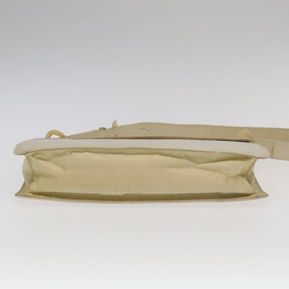 Prada Flap Shoulder Bag Leather, BEIGE, LEATHER, Shoulder bag