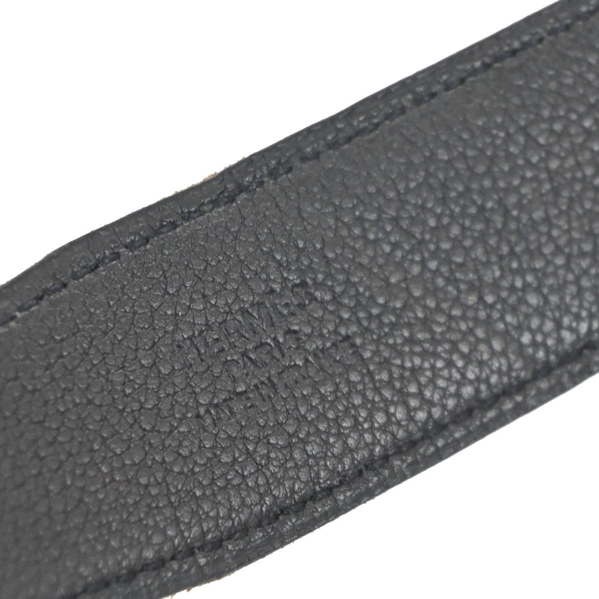 Hermes Constance Reversible Belt Leather, BLACK, LEATHER, Belts