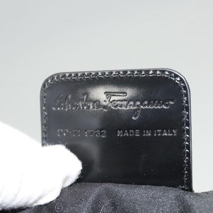 Salvatore Ferragamo Gancini handbag Wool, BLACK, WOOL, Handbag