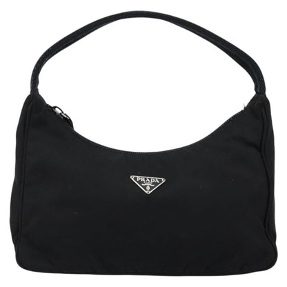 Prada Hobo Tessuto, BLACK, NYLON, Handbag