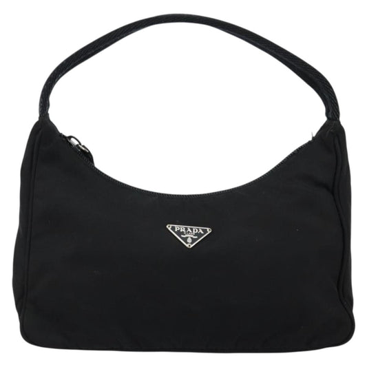 Prada Hobo Tessuto, BLACK, NYLON, Handbag
