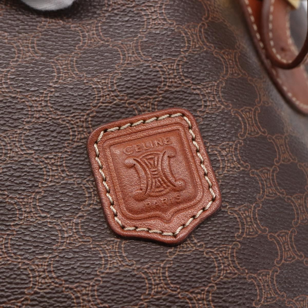 Celine Vintage Macadam Tote bag Canvas, BROWN, CANVAS, Tote bag