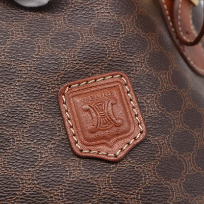 Celine Vintage Macadam Tote bag Canvas, BROWN, CANVAS, Tote bag
