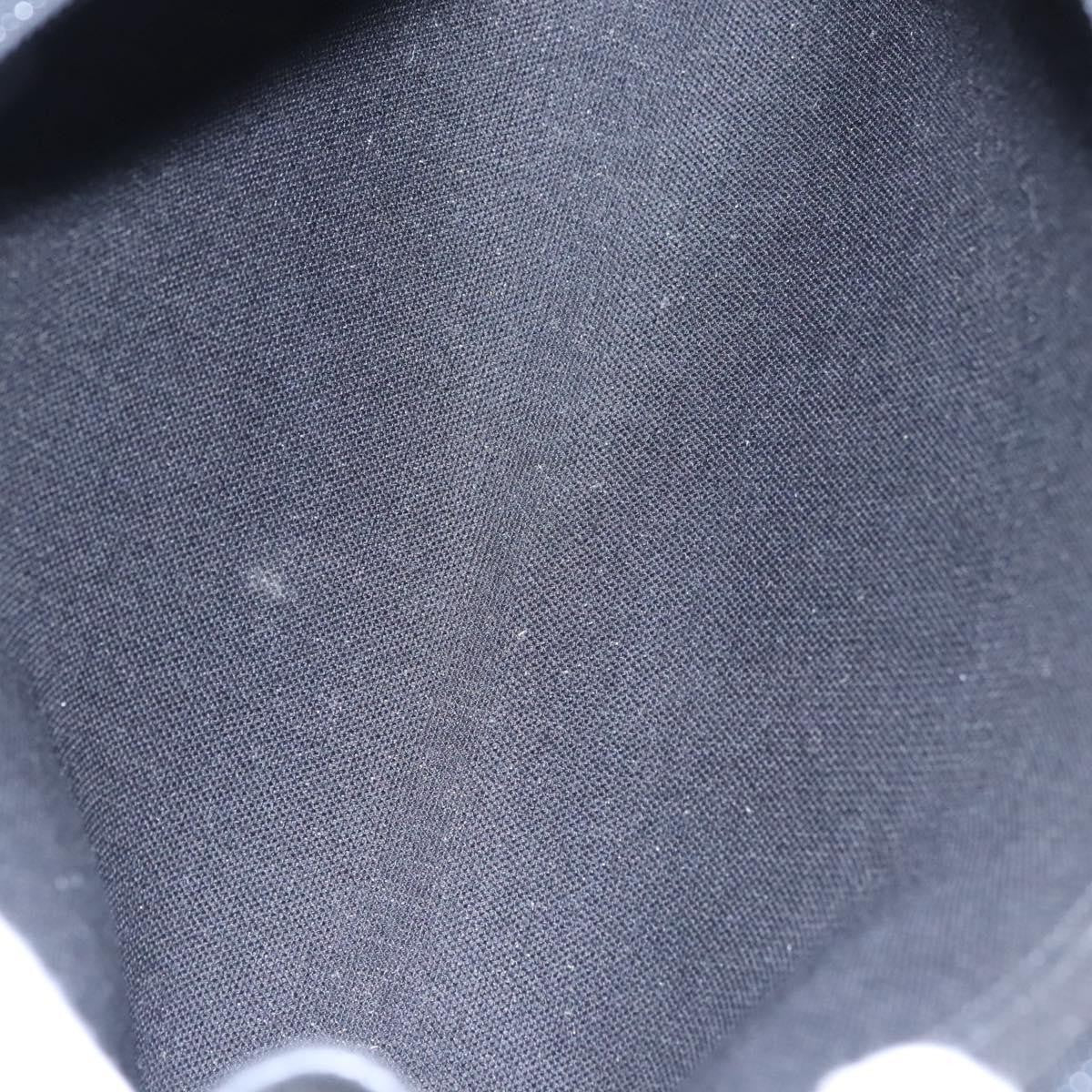 Christian Dior Vintage Honeycomb Zip Pouch Coated Canvas, BLACK, CANVAS, Clutche & pouche