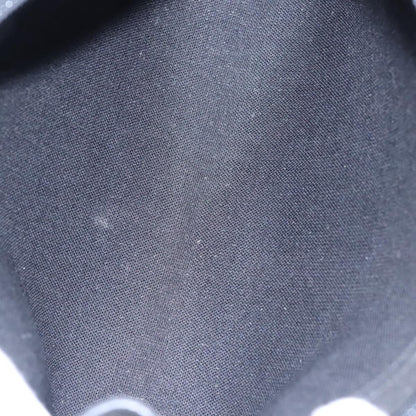 Christian Dior Vintage Honeycomb Zip Pouch Coated Canvas, BLACK, CANVAS, Clutche & pouche