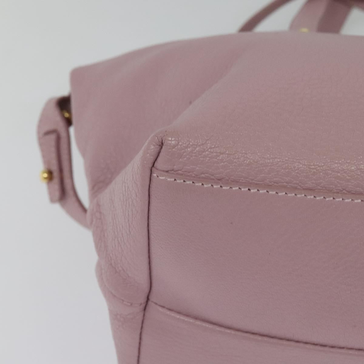 Salvatore Ferragamo Gancini Tote Leather, PINK, LEATHER, Tote bag