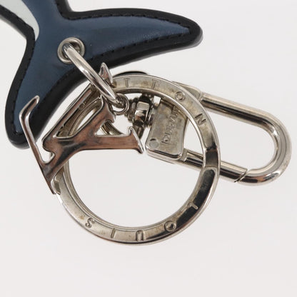 Louis Vuitton Animal Family Bag Charm and Key Holder Metal with Leather, BLUE, LEATHER, Charms and Keychains