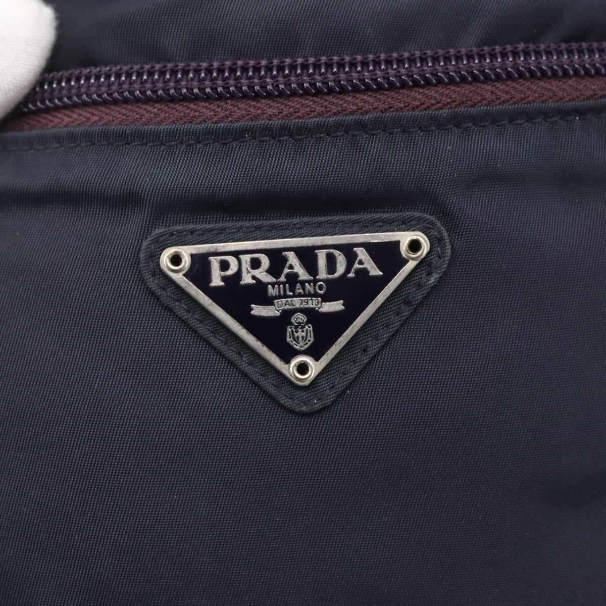 Prada Front Pocket Messenger Bag Tessuto, PURPLE, NYLON, Shoulder bag