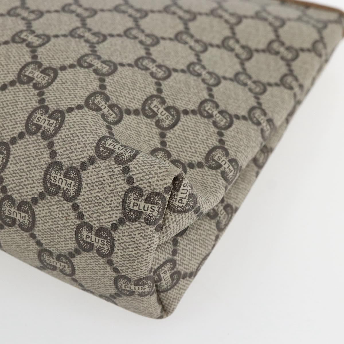 Gucci GG Plus Supreme Pouch Canvas, BEIGE, PVC, Clutche & pouche