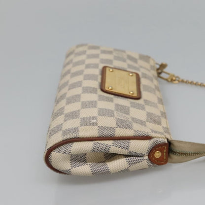 Louis Vuitton Eva Handbag Damier, BEIGE, CANVAS, Shoulder bag