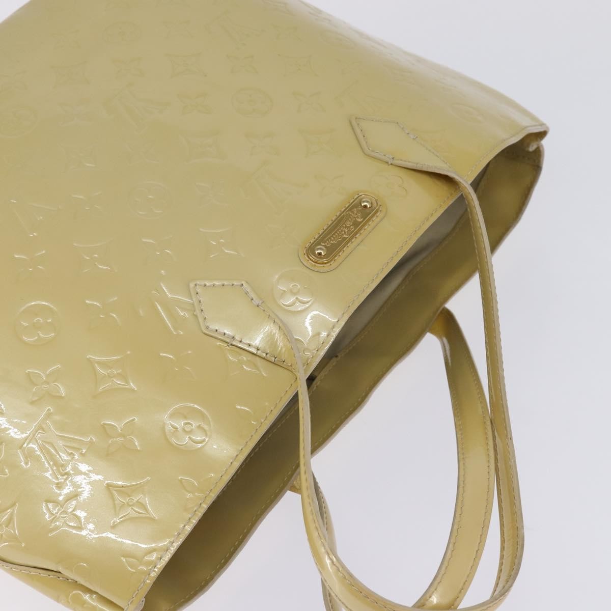 Louis Vuitton Wilshire Handbag Monogram Vernis, BEIGE, PATENT_LEATHER, Handbag